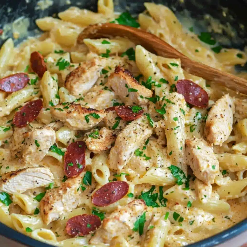Crock Pot Creamy Cajun Chicken Pasta