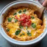Crockpot Chicken Enchilada Casserole