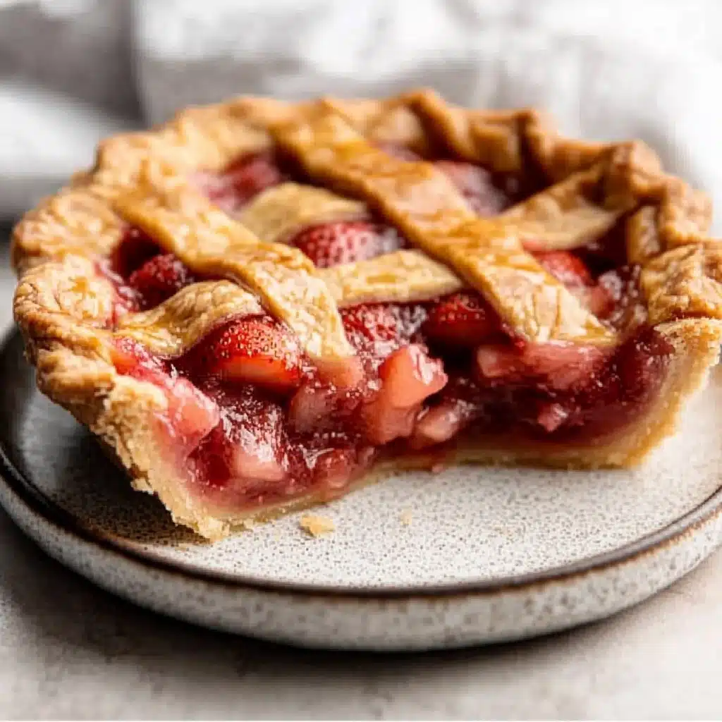 Fresh Strawberry Rhubarb Pie