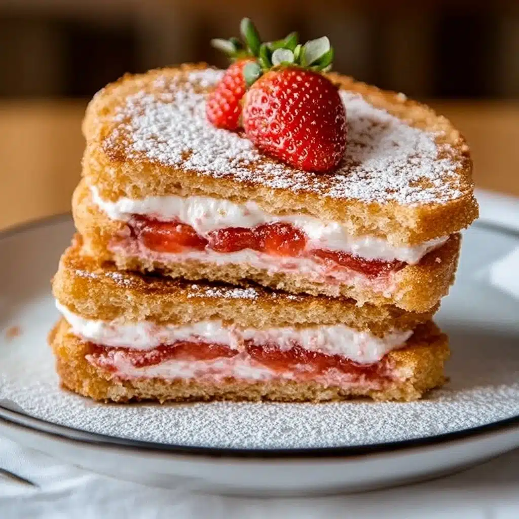 Fried Strawberry Cheesecake Sandwiches
