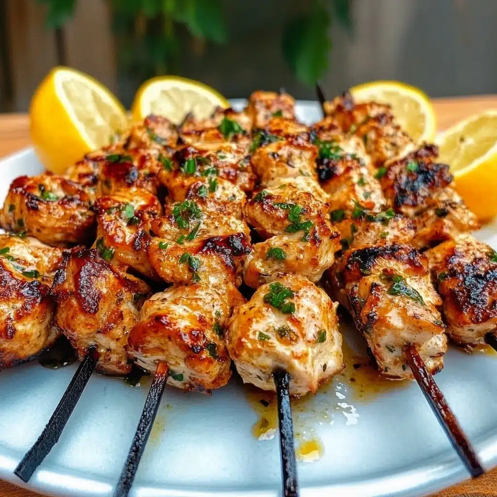Garlic Parmesan Chicken Kebabs