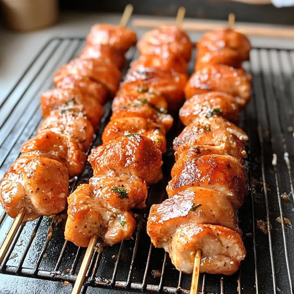 Garlic Parmesan Chicken Kebabs