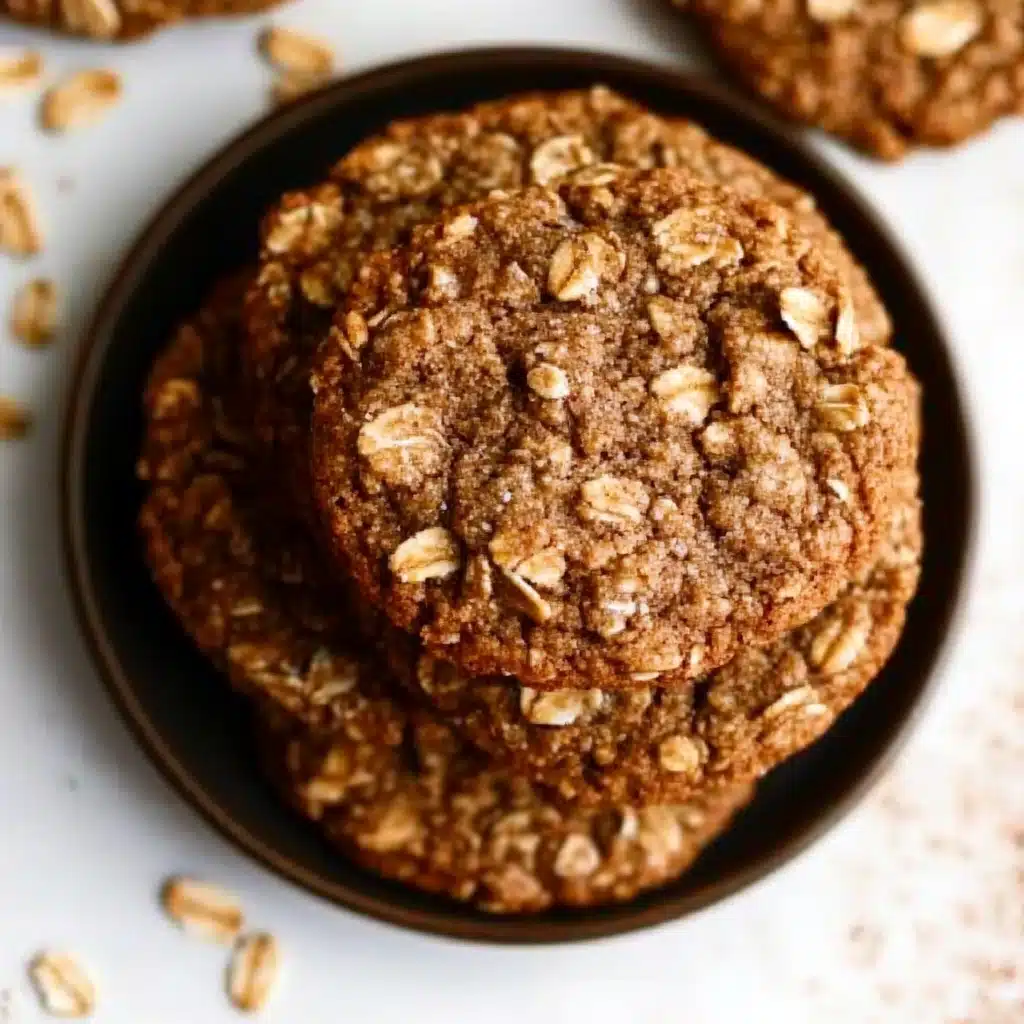 Healthy Gingerbread Oatmeal Breakfast Cookies