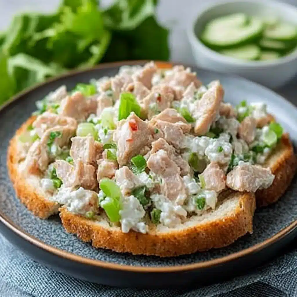 High Protein Chicken Salad with Cottage Cheese