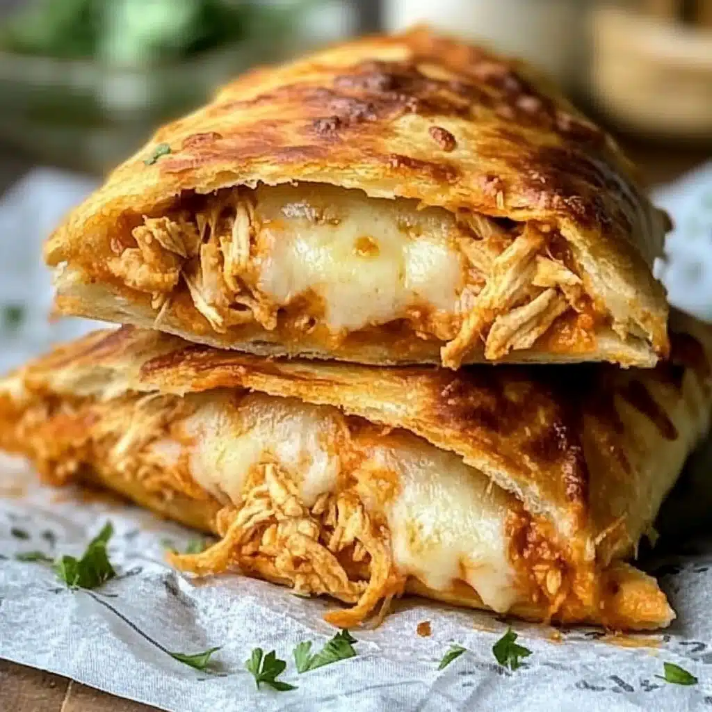 Homemade Buffalo Chicken Pizza Pockets Recipe