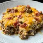 Low-Carb Bacon Cheeseburger Casserole