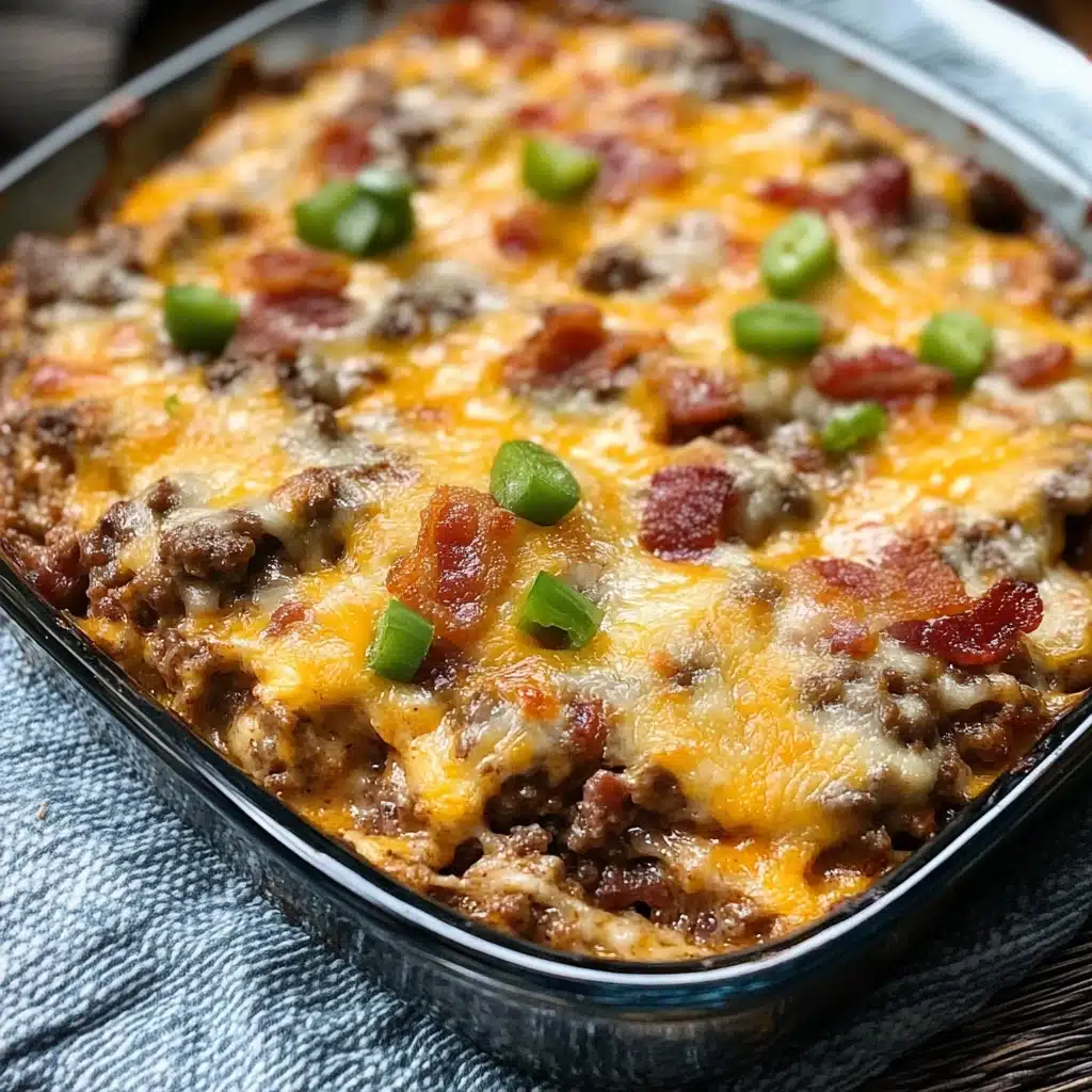 Low-Carb Bacon Cheeseburger Casserole