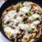 Low Carb Philly Cheesesteak Skillet