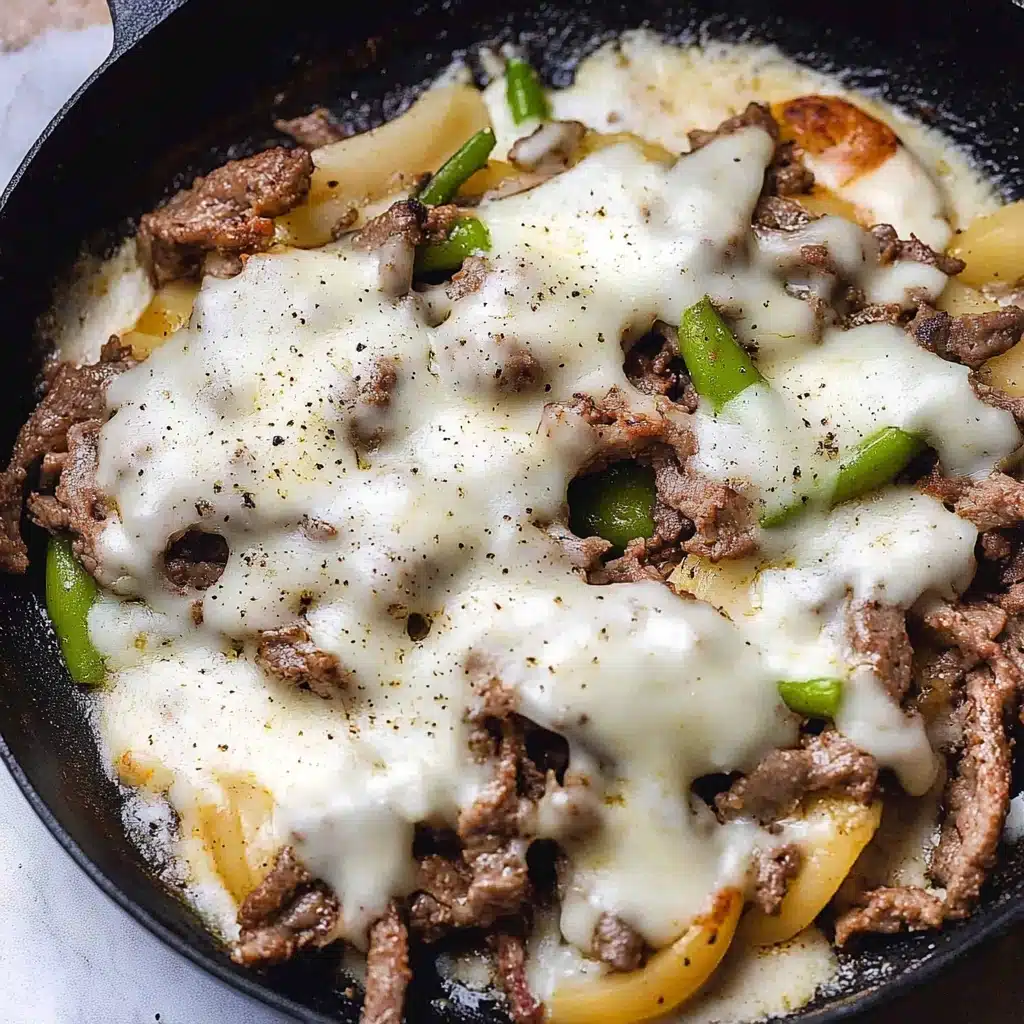Low Carb Philly Cheesesteak Skillet