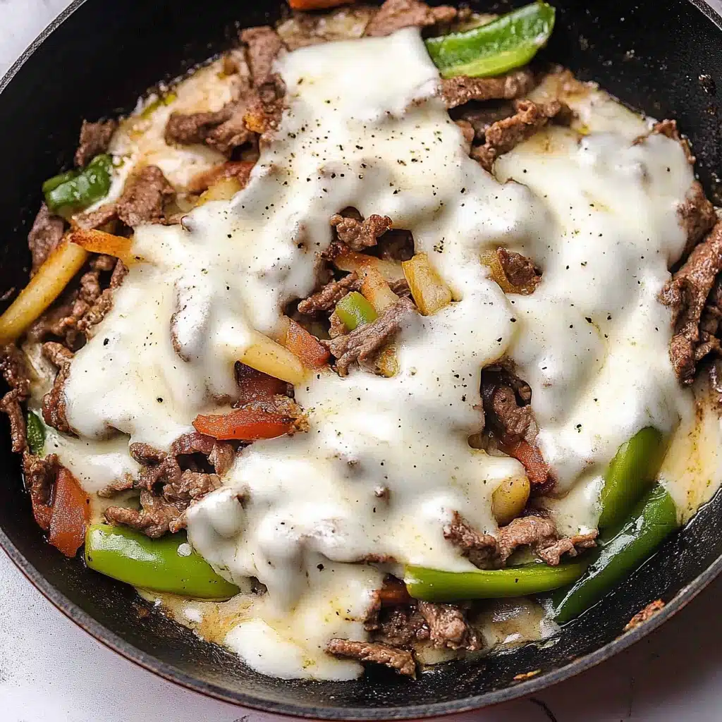 Low Carb Philly Cheesesteak Skillet