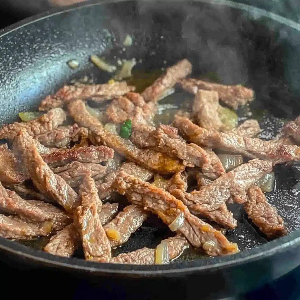 Low Carb Philly Cheesesteak Skillet
