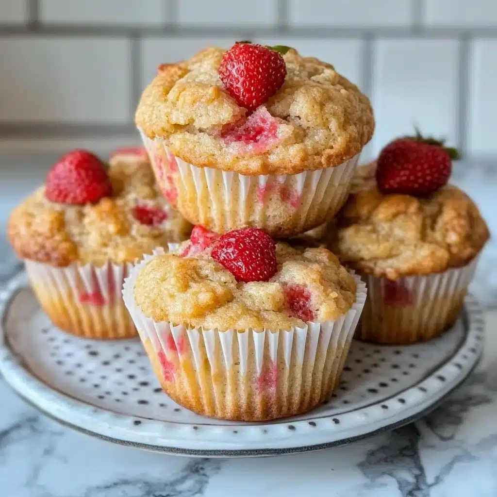 No Sugar Strawberry Banana Muffins