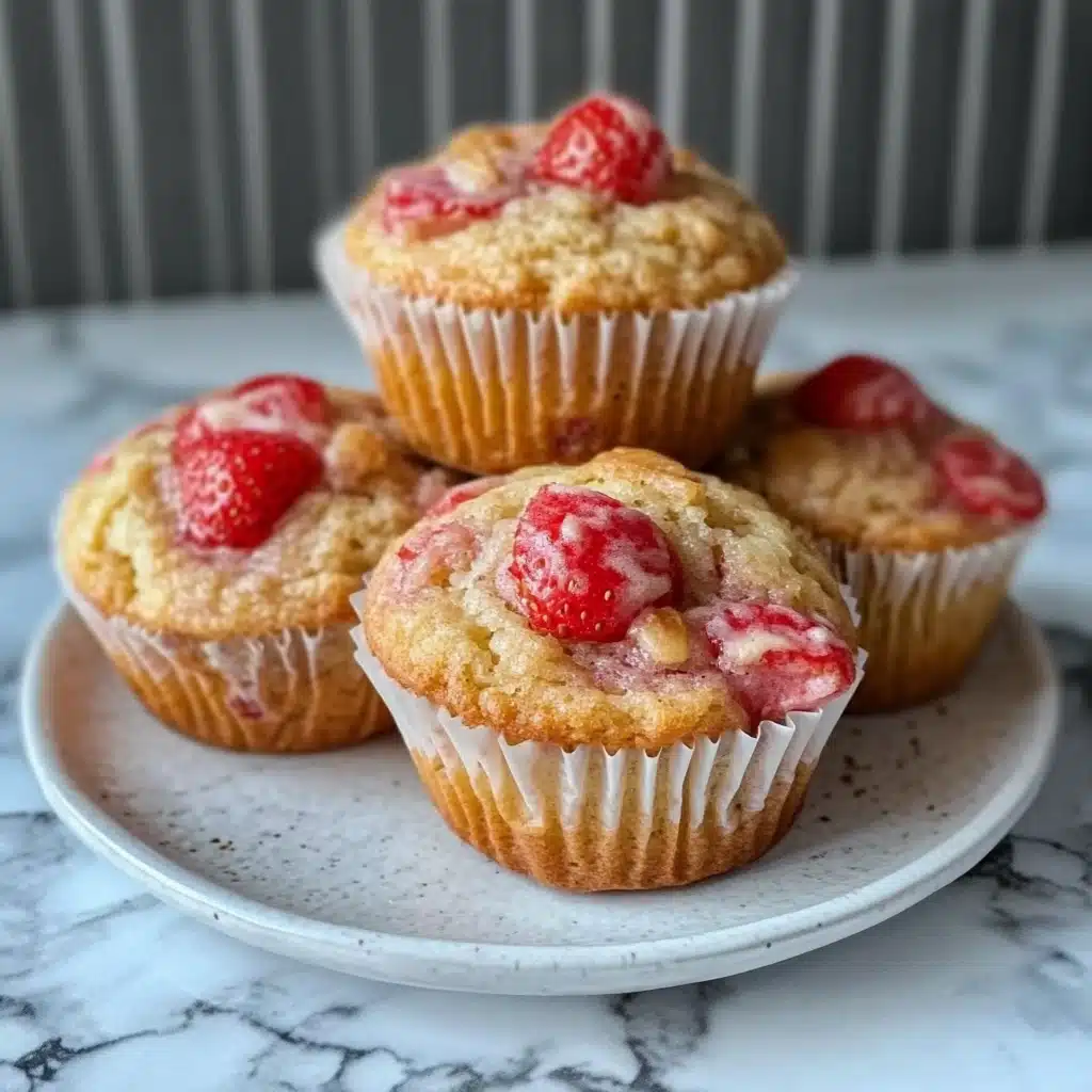 No Sugar Strawberry Banana Muffins