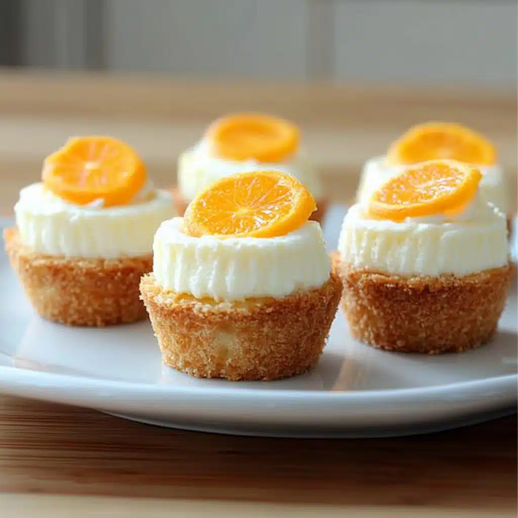 Orange Creamsicle Mini Cheesecakes