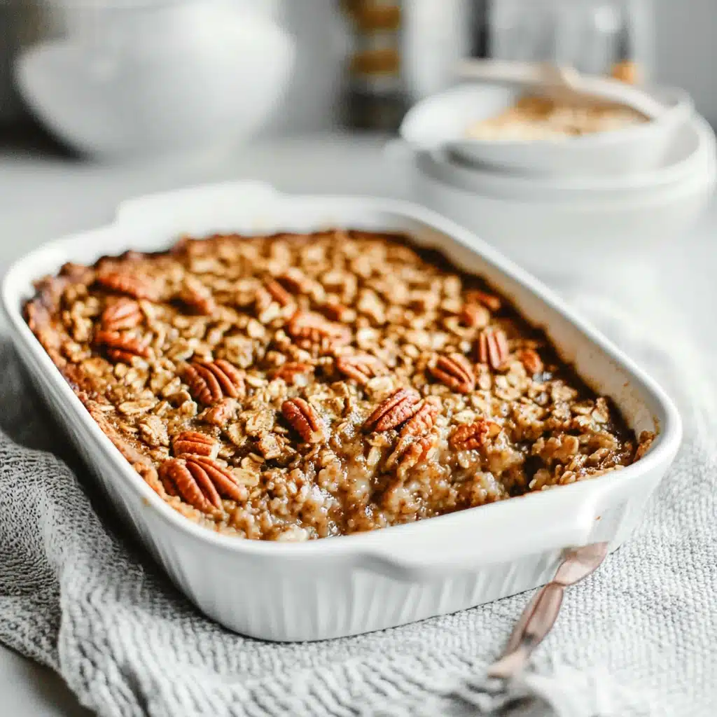 Cozy Pecan Pie Baked Oatmeal