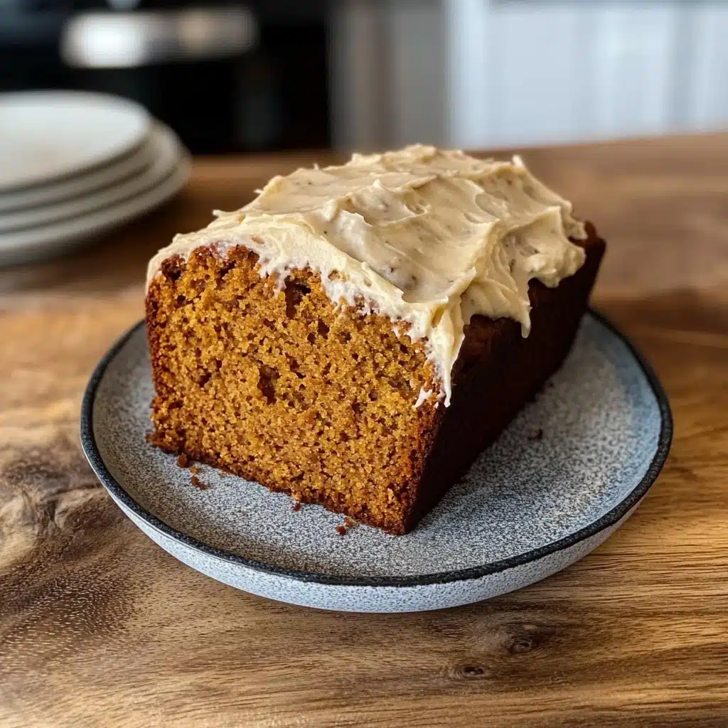Pumpkin Bread with Cream Cheese Frosting