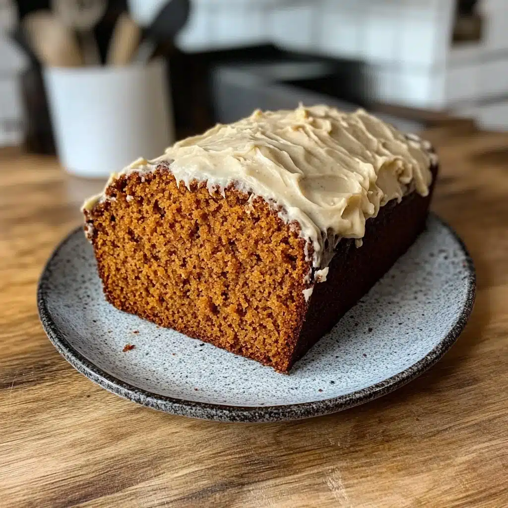Pumpkin Bread with Cream Cheese Frosting