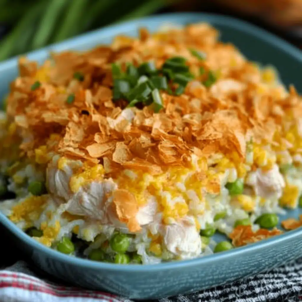 Rotisserie Chicken and Rice Casserole