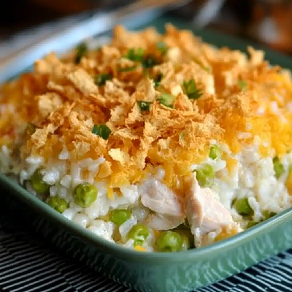 Rotisserie Chicken and Rice Casserole
