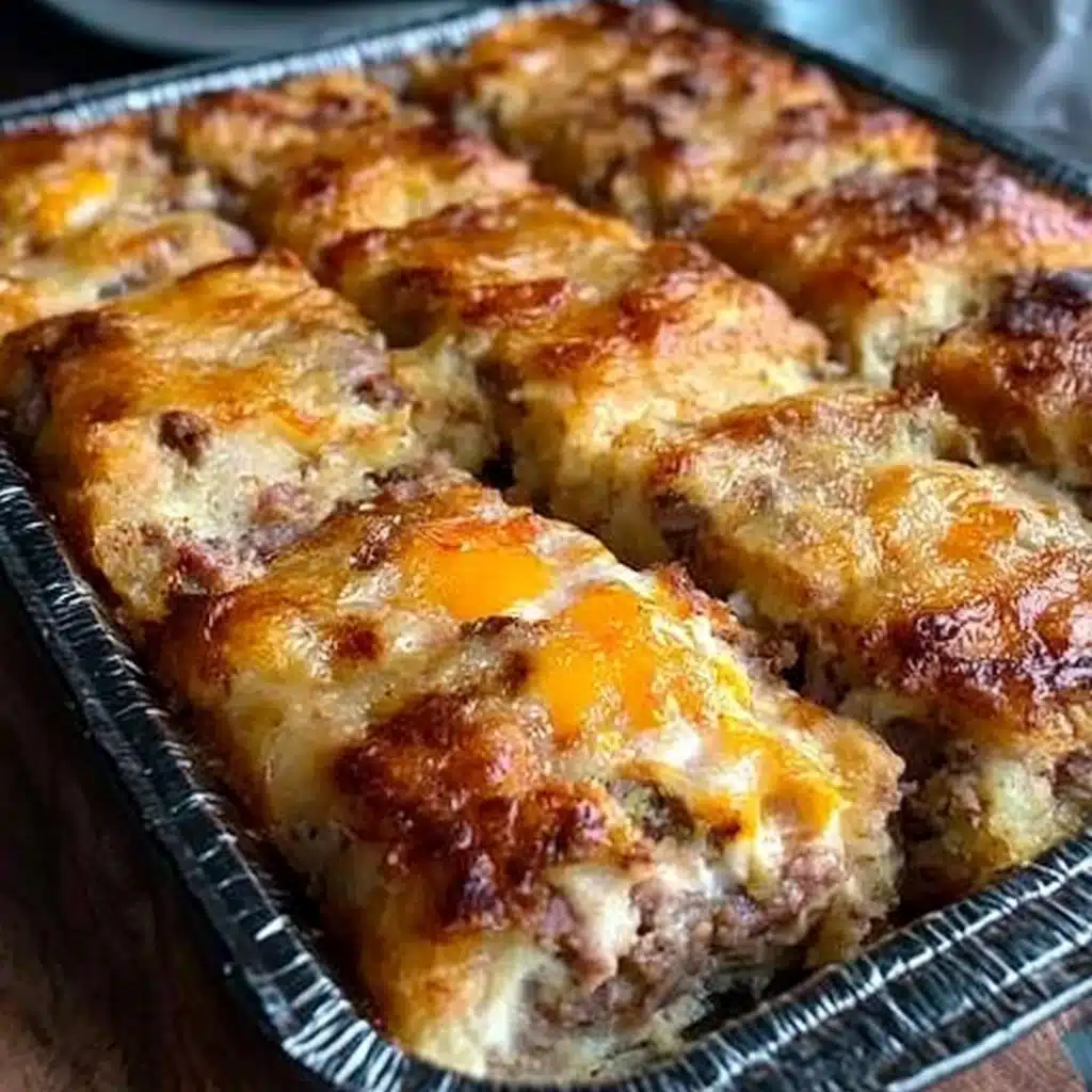 Sausage, Egg, and Cream Cheese Hashbrown Casserole