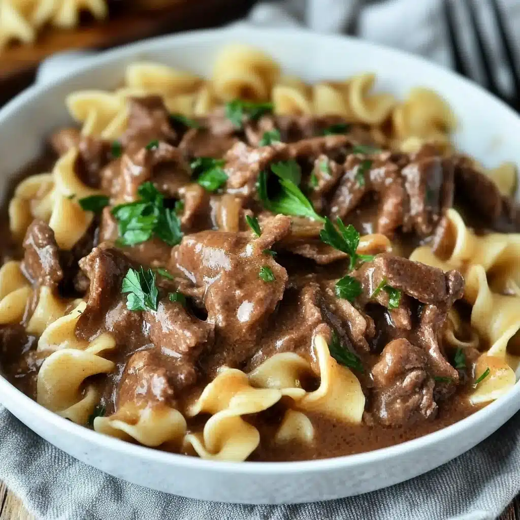 Slow Cooker Beef and Noodles