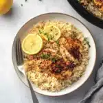 Slow Cooker Lemon Herb Chicken and Rice