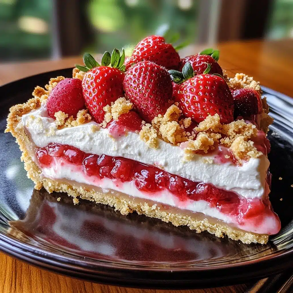 Berrylicious Strawberry Crunch Cheese Cake