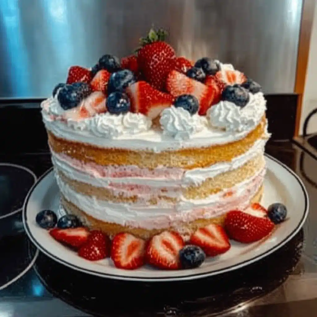 Strawberry Shortcake Layer Cake