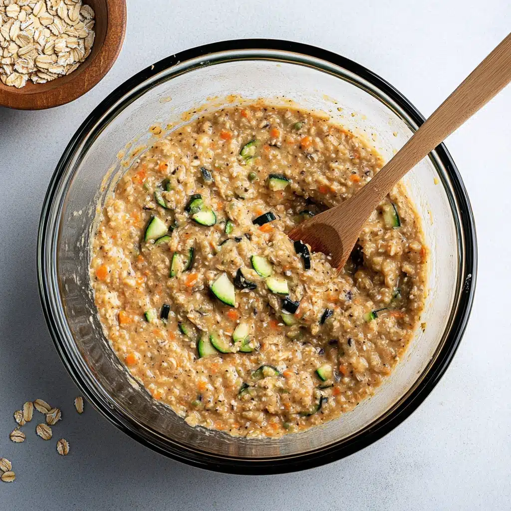 Zucchini Carrot Oatmeal Muffins