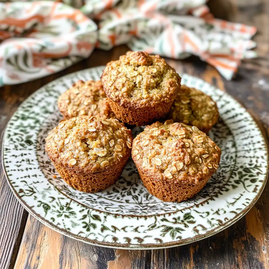 Zucchini Carrot Oatmeal Muffins