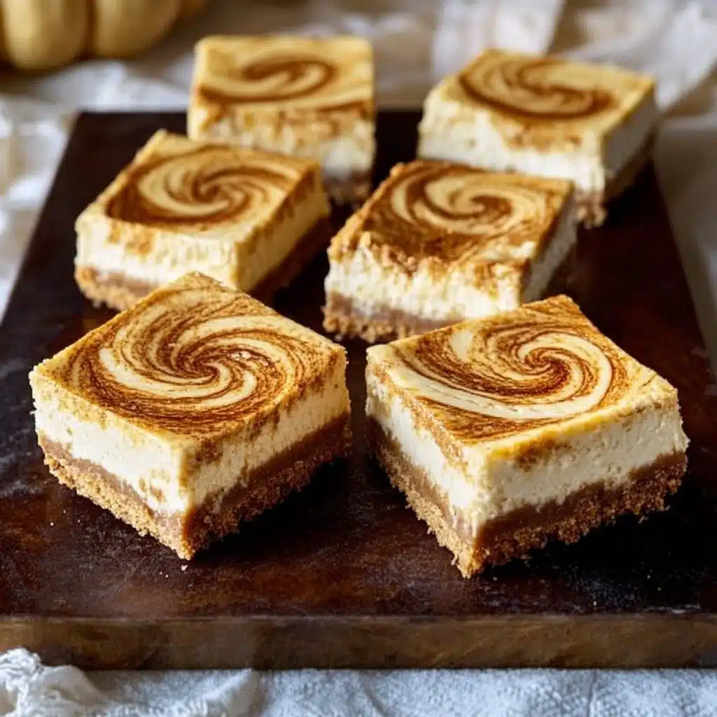 Swirled Pumpkin Cheesecake Bars