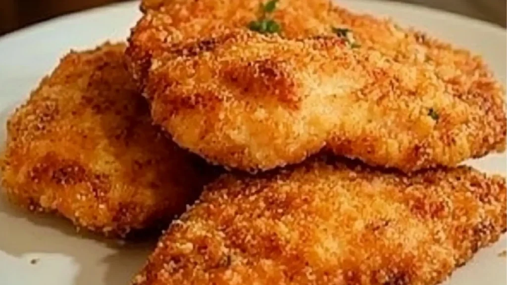 oven baked chicken tenders on a white plate
