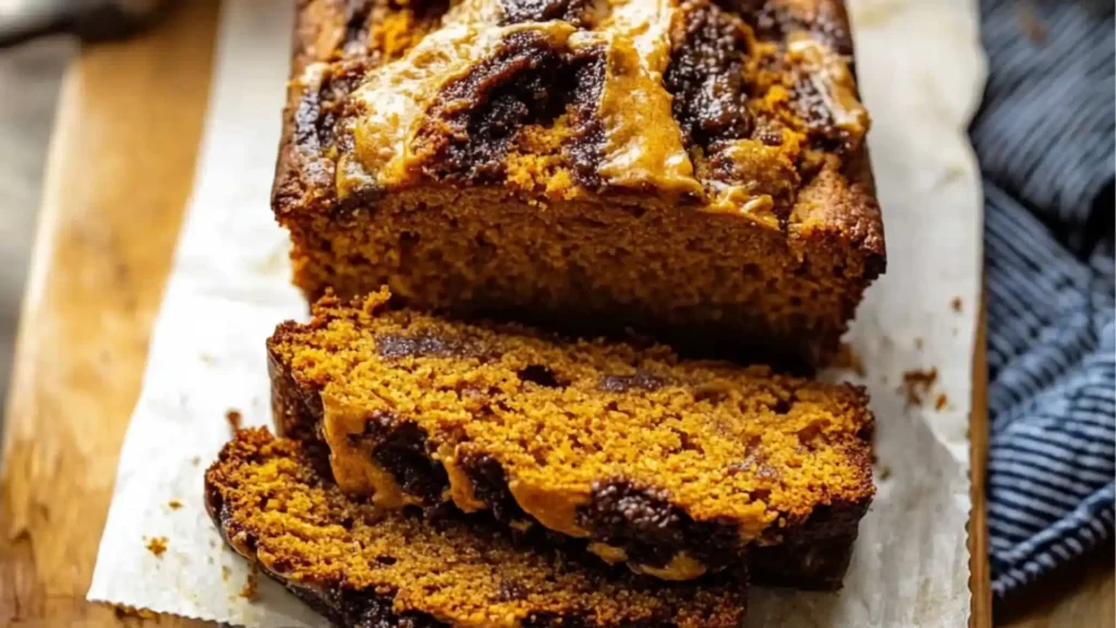Bake this irresistible cream cheese swirled cinnamon pumpkin butter bread. A cozy, moist, flavorful fall recipe everyone will love.