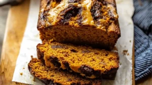 Bake this irresistible cream cheese swirled cinnamon pumpkin butter bread. A cozy, moist, flavorful fall recipe everyone will love.