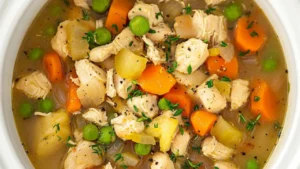 slow cooker chicken stew recipe with potatoes and carrots