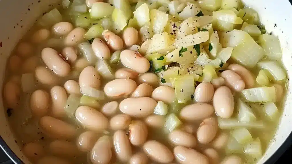 Image for Easy Butter Beans with Leeks