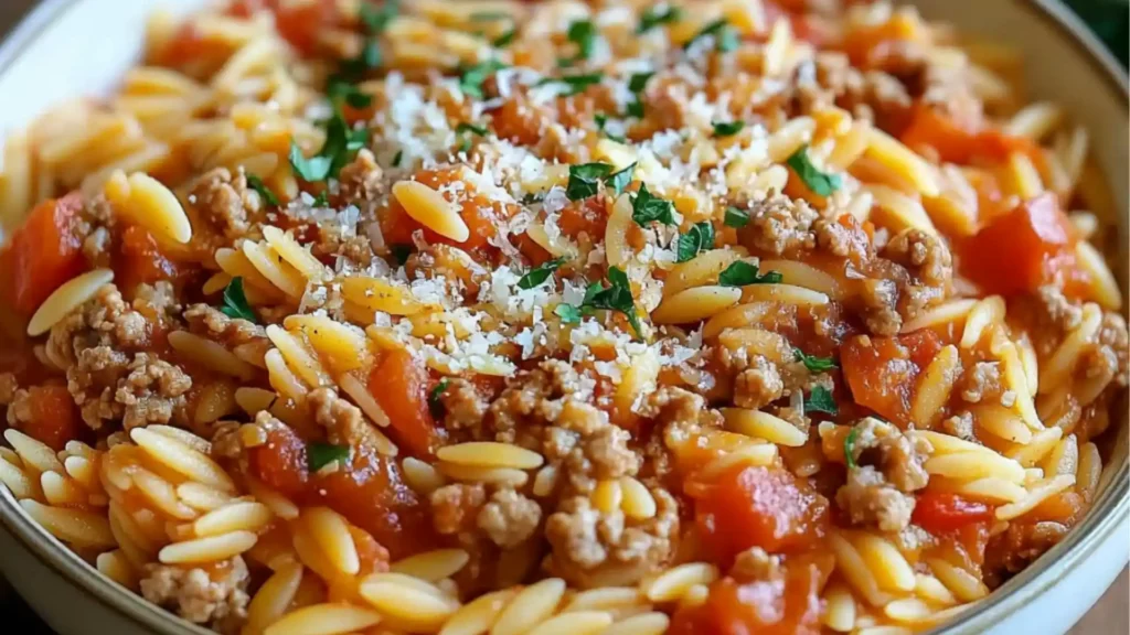 Image for Best Ground Turkey Orzo Recipe