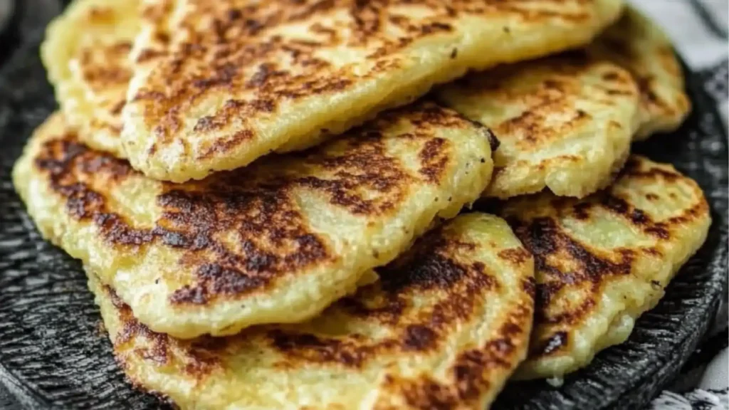 some food that is on top of a pan