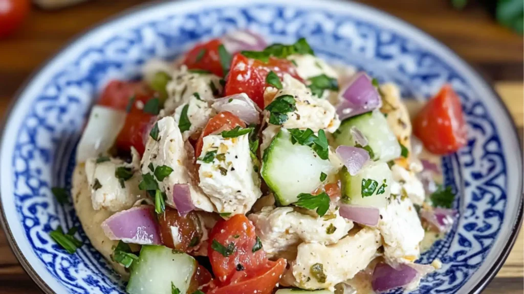 slow cooker greek chicken with vegetables and yogurt