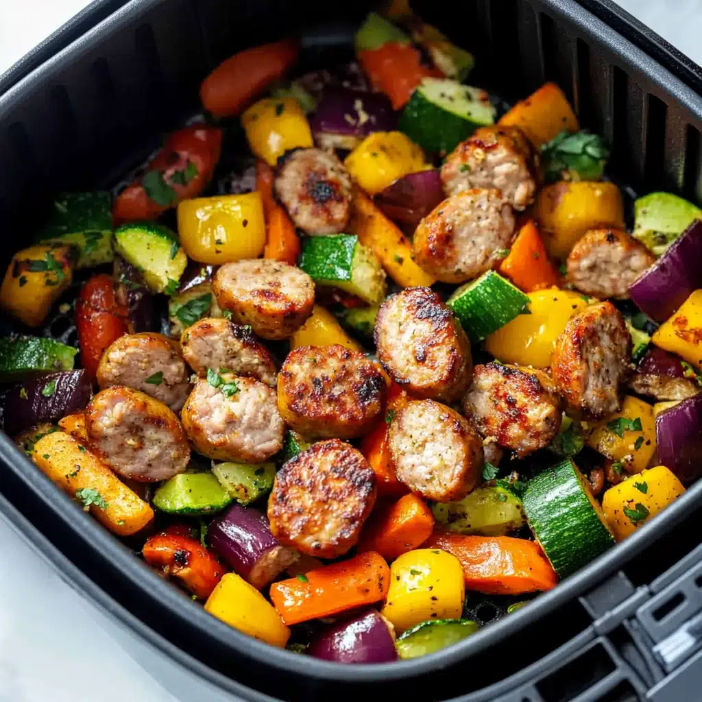 Air Fryer Chicken Sausage and Veggies