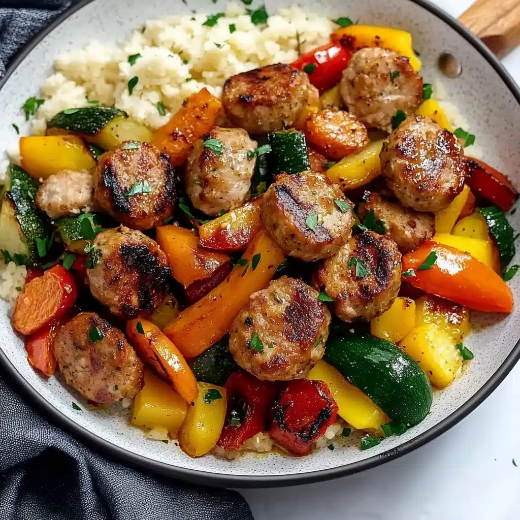 Air Fryer Chicken Sausage and Veggies