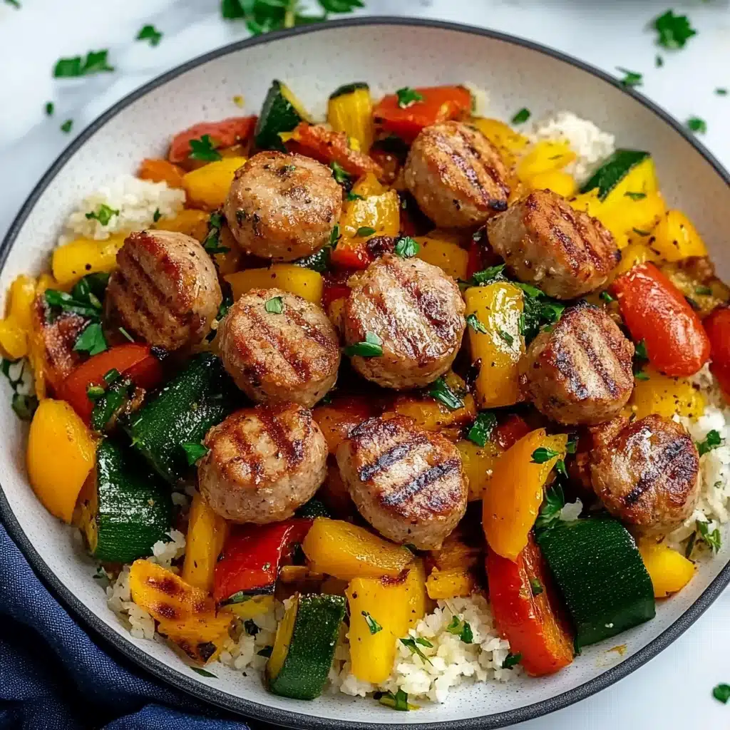 Air Fryer Chicken Sausage and Veggies