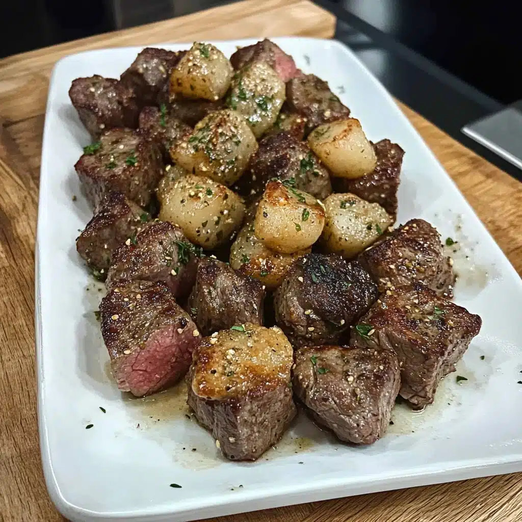 Air Fryer Garlic Butter Steak Bites Recipe