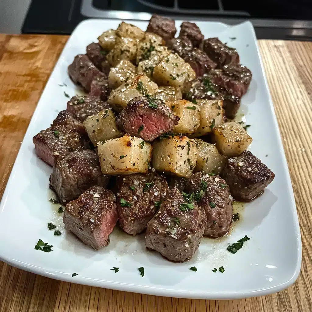 Air Fryer Garlic Butter Steak Bites Recipe