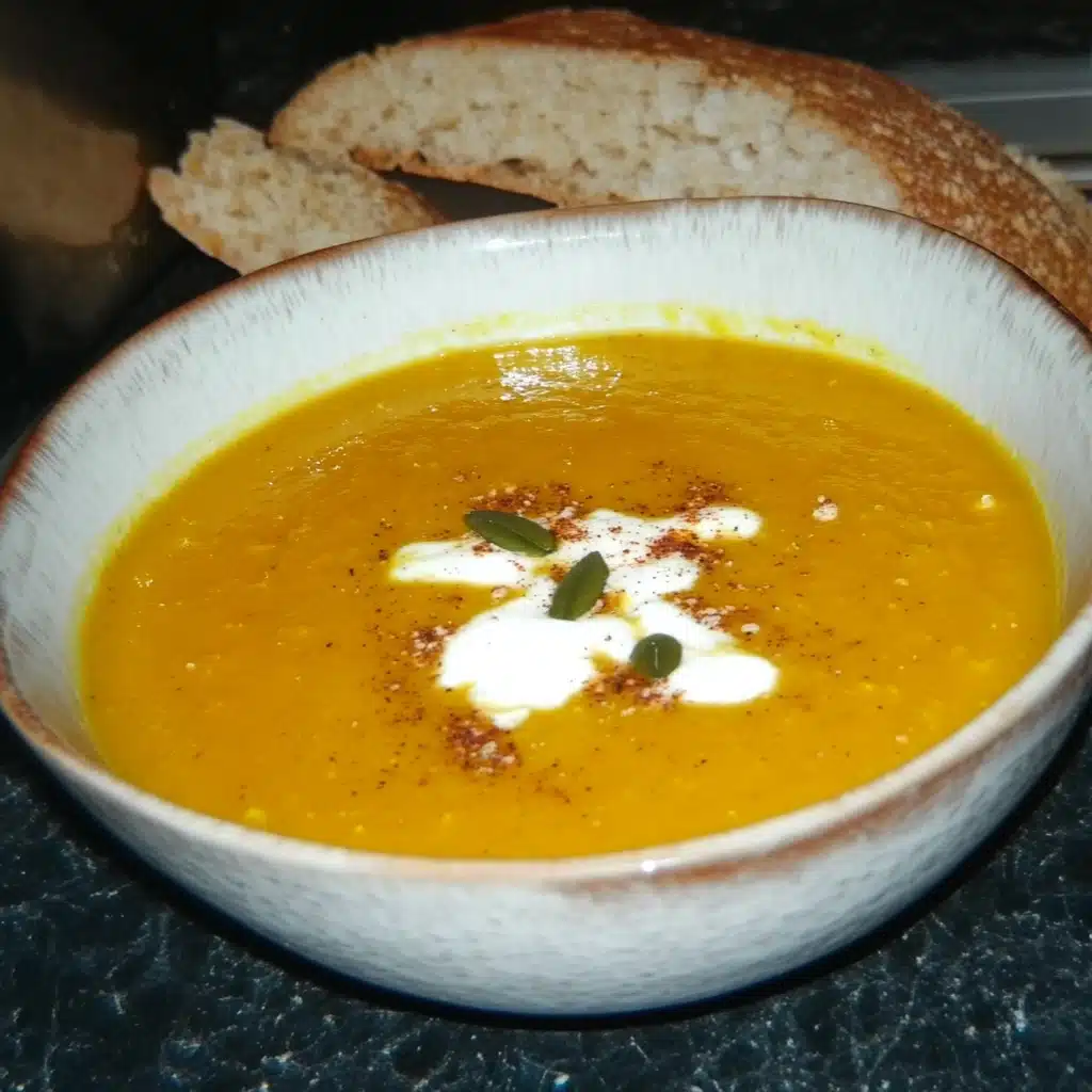 Autumn-Spiced Roasted Pumpkin Soup