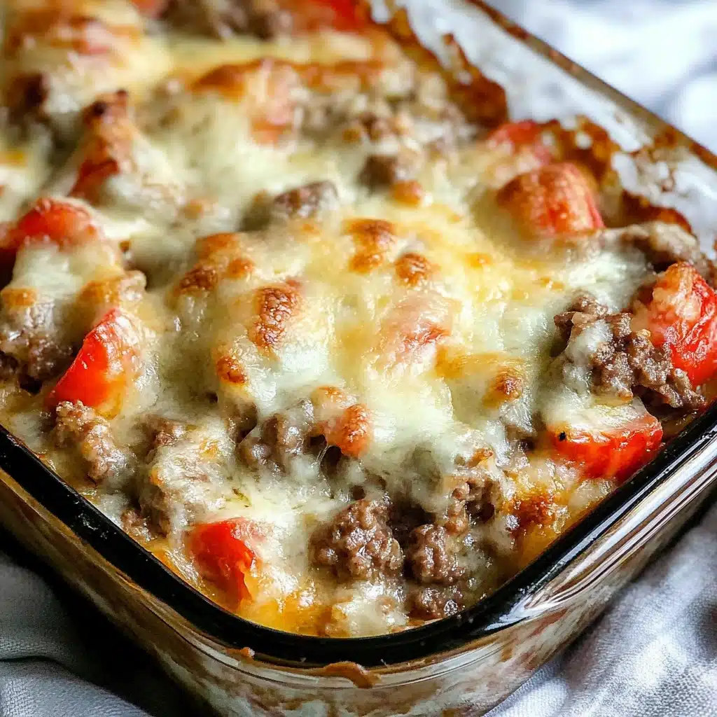 Cheesy Low Carb Philly Cheesesteak Casserole Recipe