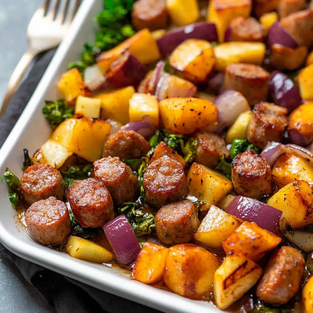 Chicken Apple Sausage Sheet Pan Dinner