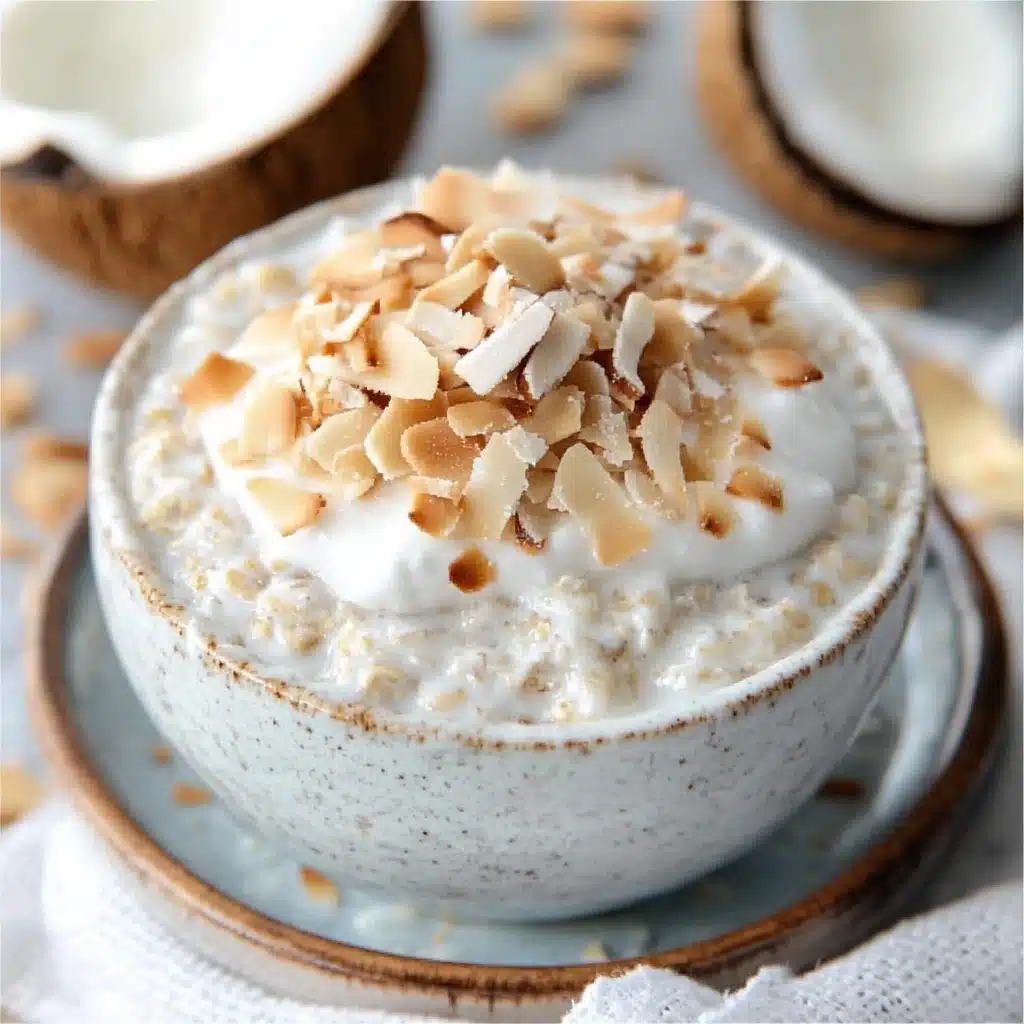 Coconut Cream Pie Overnight Oats