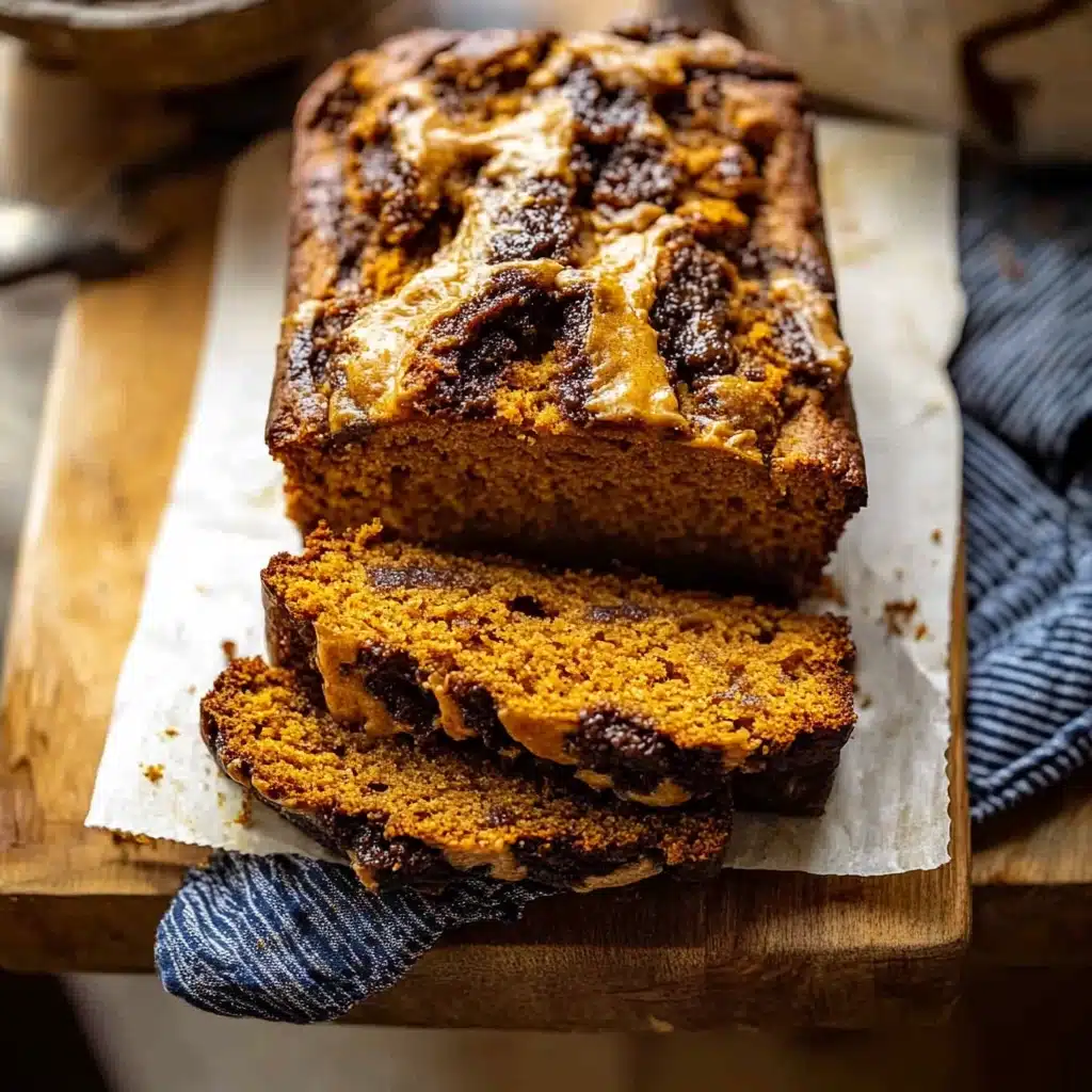 Cream Cheese Swirled Cinnamon Pumpkin Butter Bread