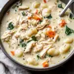 Creamy Crockpot Chicken Gnocchi Soup